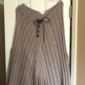 New York & Company Tan Poncho - S/M
